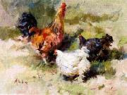 unknow artist Cocks 071 oil painting on canvas